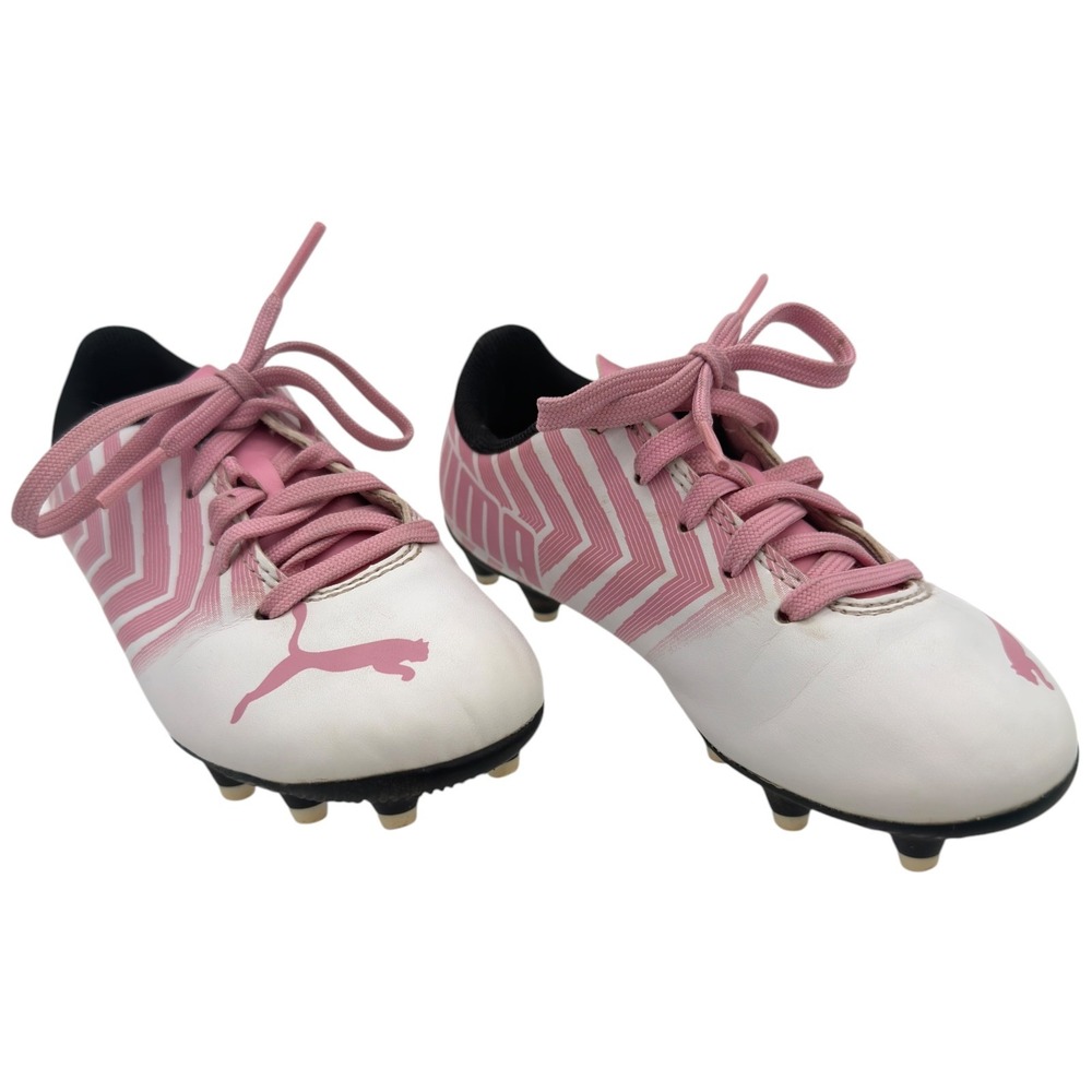 Puma Tacto II Girls Toddler Soccer Cleats‎ Size 11 White Pink 106704-05